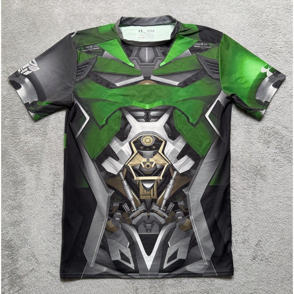 Under Armour Shirt Mens XL Transformers Crosshairs Alter Ego Compression Stretch